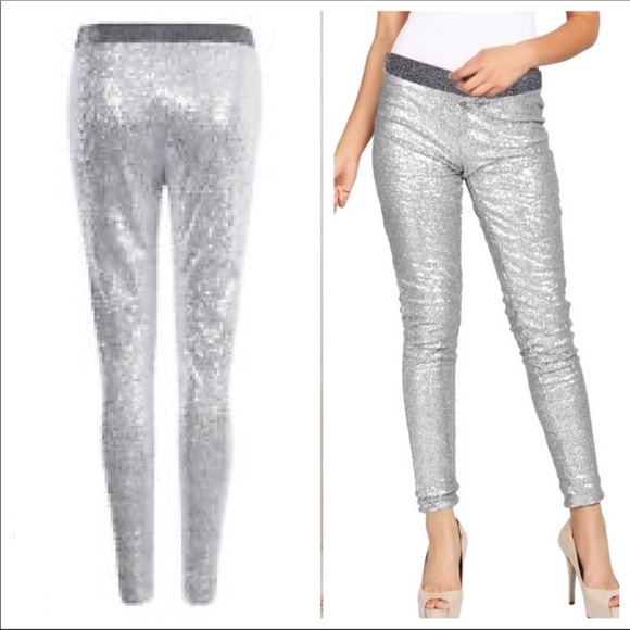 Chic Sequined Leggings - Picture 8 of 8